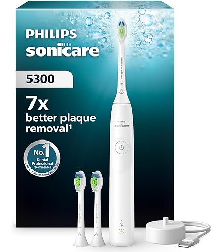 Philips Sonicare 5300 Electric Toothbrush, Sonic Toothbrush with 2
